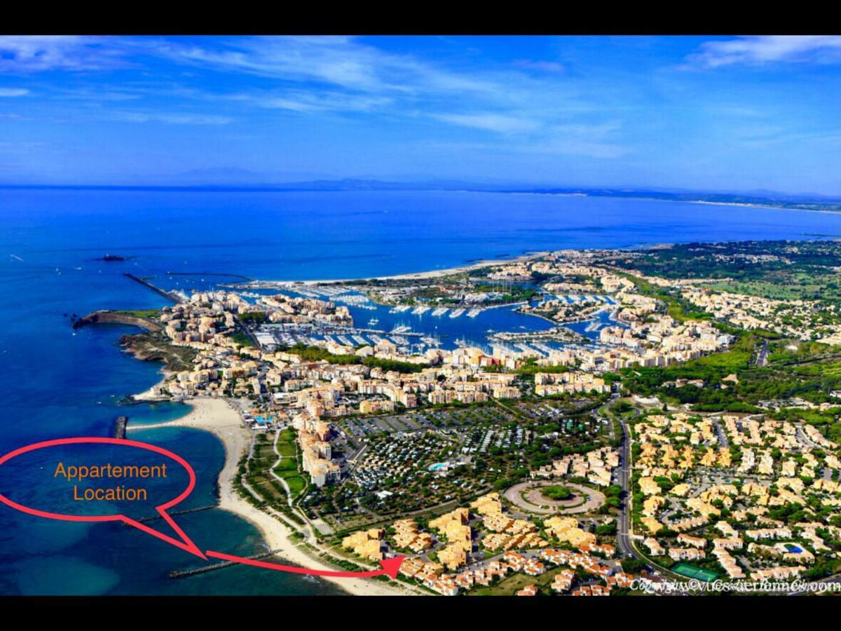 Résidence le neptuna T2 direct plage wifi clim Agde Esterno foto